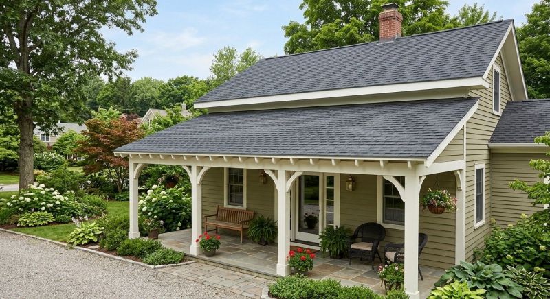 Porch Roofing Installation in Worcester, MA